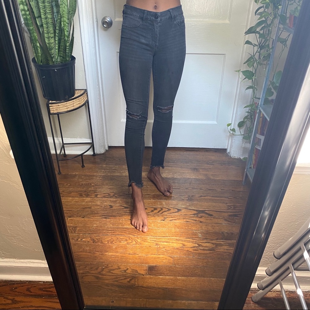 refuge crop ankle skinny jeans